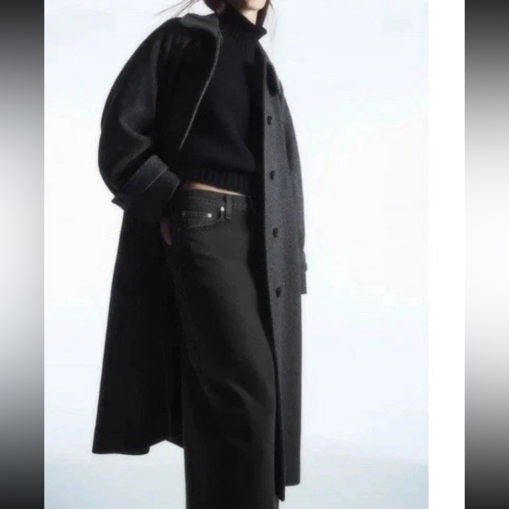 COS rounded Long Wool Coat